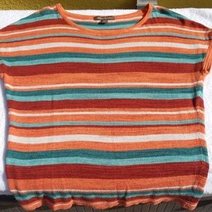 Tommy Bahama Multicolor Stripe Cotton Top SZ M